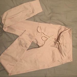 Legging like joggers Baby pink💖